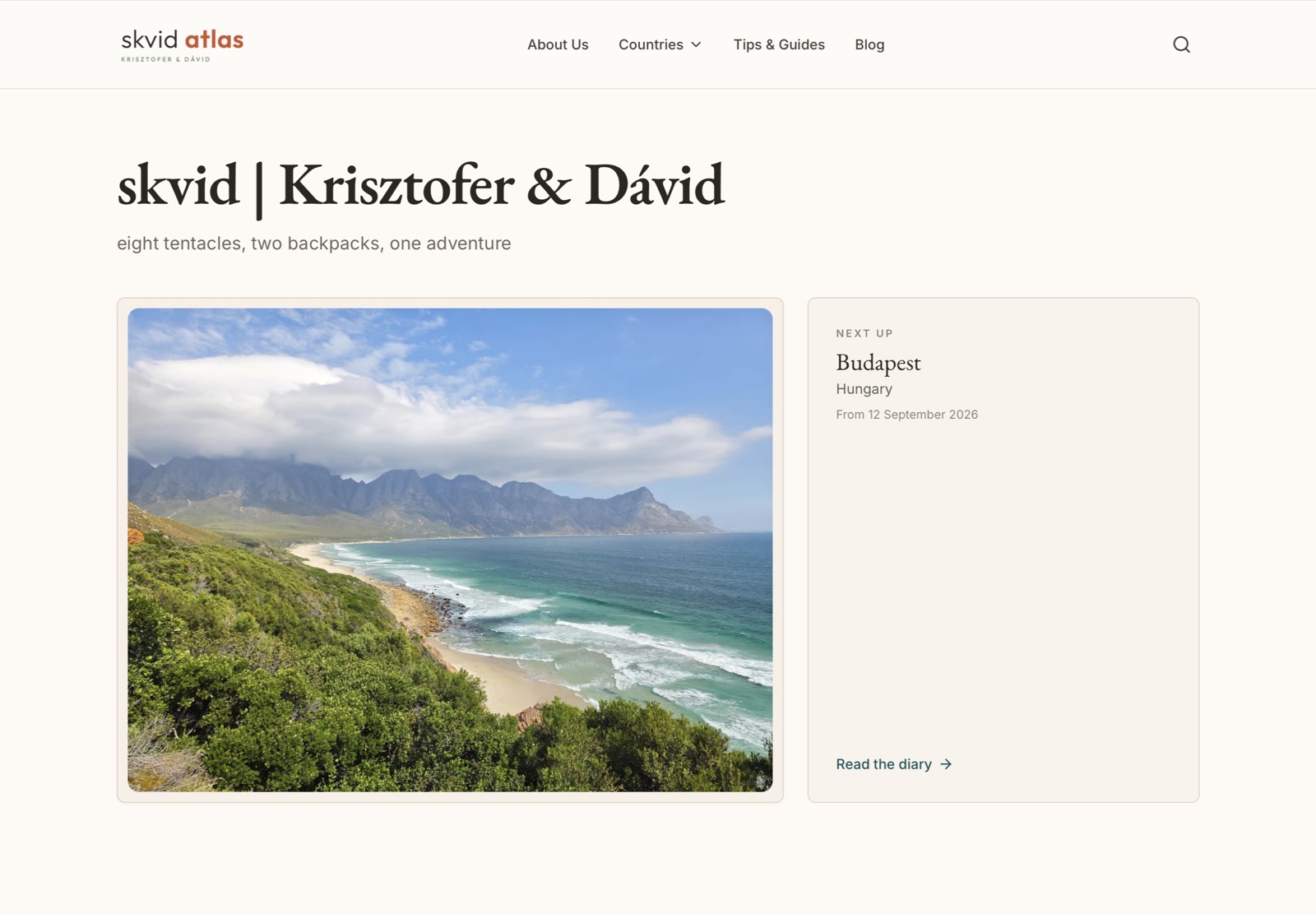 Website SKVID Atlas – Reiseblog einer Weltreise